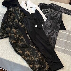 Nike Black and White Sportswear Set with Camouflage